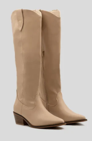 bota alta cowboy polipiel