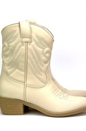 Botín polipiel Corina beige