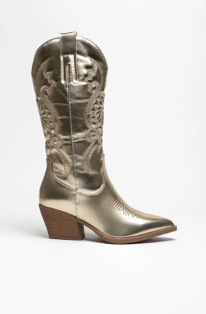 Bota media caña oro o plata