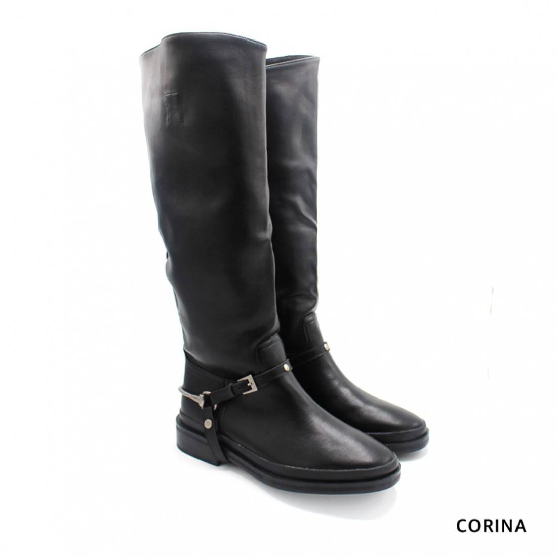 Bota negra alta - Imagen 2