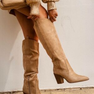 Bota cowboy alta Corina