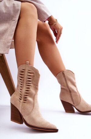 Botín tacón cubano