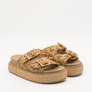 Sandalia plataforma hebilla