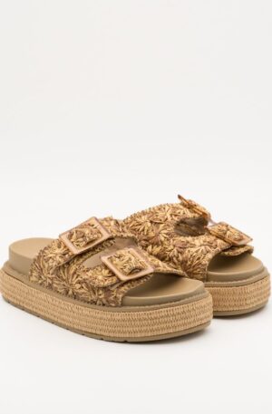 Sandalia plataforma hebilla