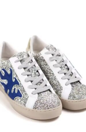 Zapatilla purpurina glitter mujer