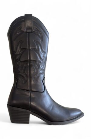 Bota cowboy negra