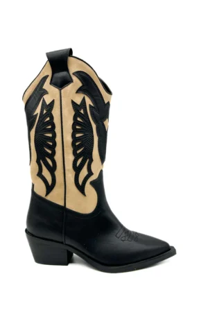 Bota media caña CORINA doble tono cowboy