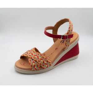 Zirina  piel rojo cuña extraíble