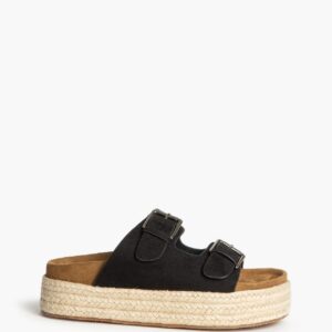 Sandalia plataforma hebillas Corina