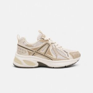 Zapatilla plataforma beige